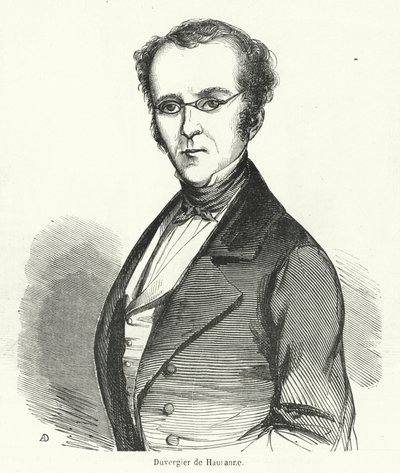 Prosper Duvergier de Hauranne , francouzský politik od French School