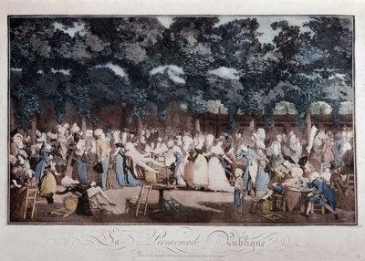 Veřejná promenáda, konec 18. století od French School