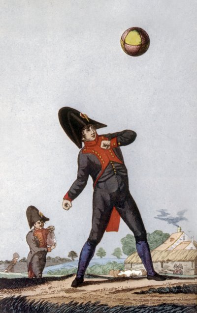 Žák Napoleonovy střední školy v Paříži, kolem roku 1810 (barevná rytina) od French School