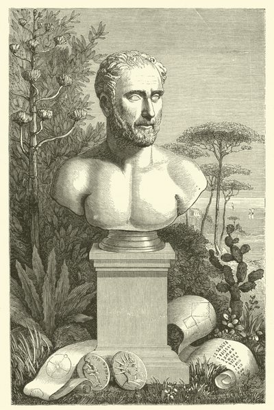 Pythagoras (rytina) od French School
