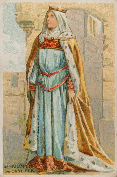 královna Blanche Kastilská od French School