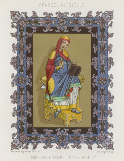 Radegund, manželka Chlothara I od French School