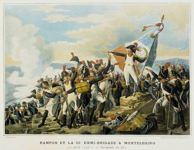 Rampon a 32. poloviční brigáda v Moneleginu, 10. dubna od French School