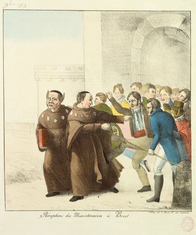 Přijímání misionářů v Brestu od French School