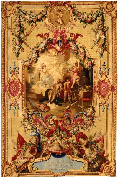 Gobelín Regence Gobelins s příběhem Dona Quijota, 1717-18 od French School