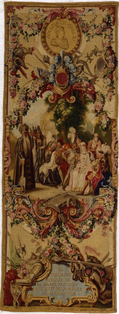 Gobelín Regence Gobelins s příběhem Dona Quijota, 1717-18 od French School