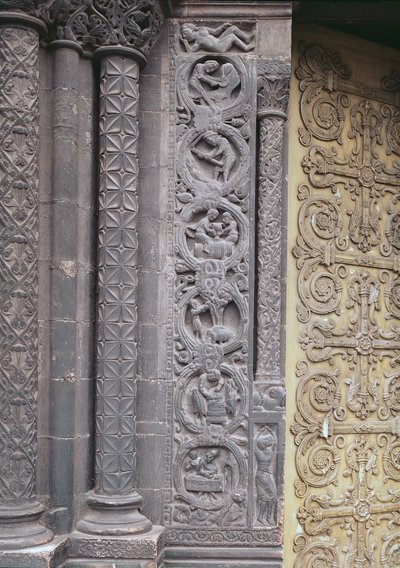 Reliéf ze západní fasády zobrazující práce měsíce 1122-40 od French School