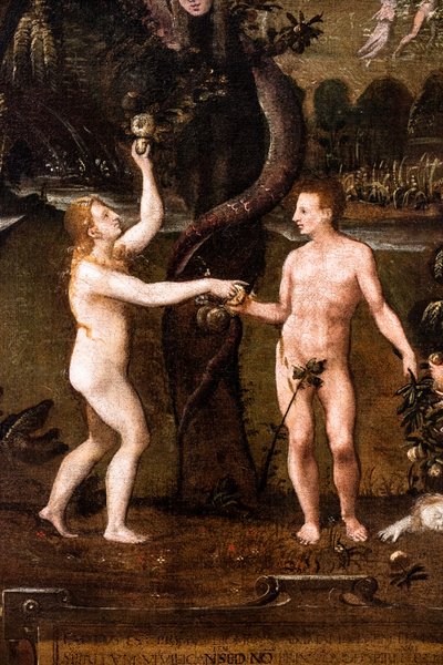 Náboženská alegorie na téma Svatých neviňátek, detail od French School