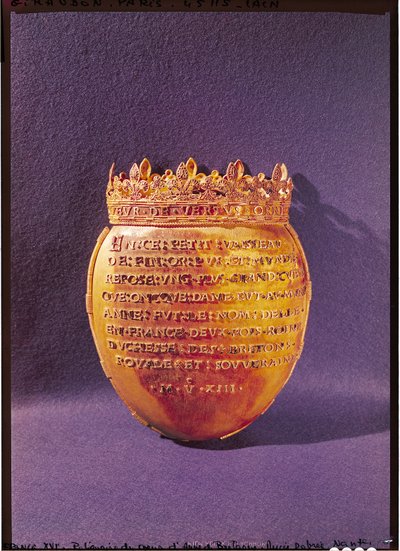 Relikviář srdce Anny Bretaňské (1477-1514) vévodkyně z Bretaně, 1514 od French School