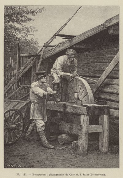 Remouleurs (rytina) od French School