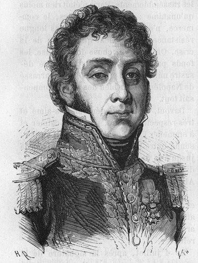 Remy Joseph Isidore Exelmans (nebo Exelmans), maršál a vrstevník Francie (1775-1852) - v „Dějinách Francie““ od Henriho Martina od French School