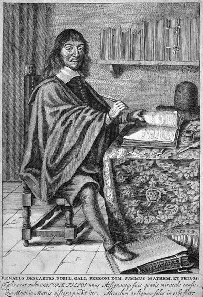 René Descartes (rytina) od French School