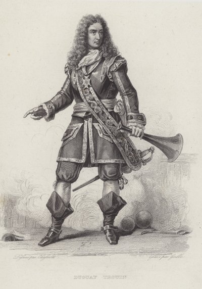Rene Duguay-Trouin, francouzský korzár (rytina) od French School