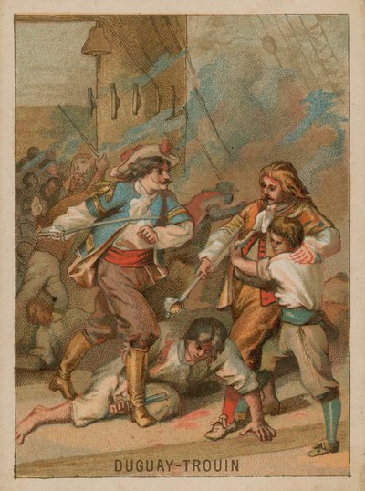 René Duguay-Trouin francouzský korzár ze Saint Malo od French School