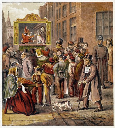 Představení Guignol - v "Magasin des petits enfants" od French School