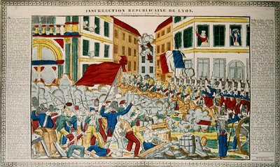 Republikánské povstání v Lyonu, 9.-14. dubna 1834 od French School