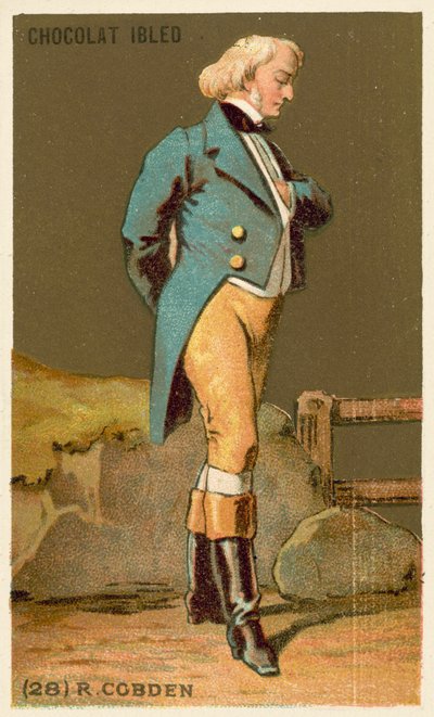 Richard Cobden , anglický politik (chromolitho) od French School