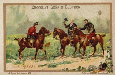 Jezdecké koně (chromolitho) od French School