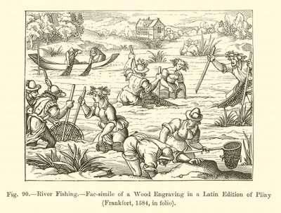 River Fishing (rytina) od French School