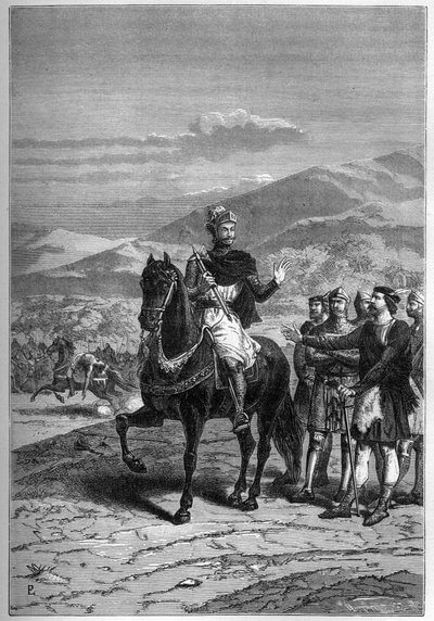 Robert the Bruce before Bannockburn, 1313, Skotsko - Robert I. ze Skotska od French School