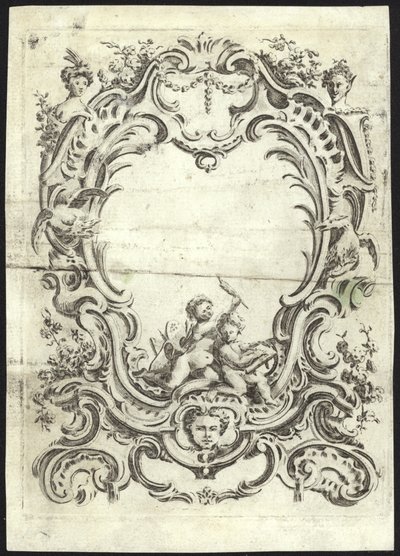 Rokokový design pro rám od French School