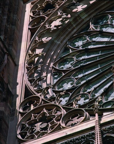 Detail růžového okna od French School