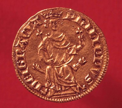 Královský zlatý štít od Filipa IV le Bel (1268-1314). 1290. Paříž, Muzeum měny od French School