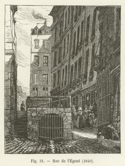 Kanalizační ulice, 1840 od French School