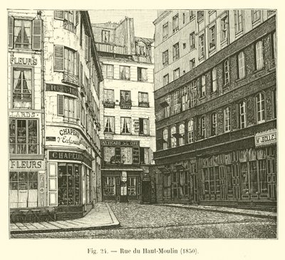 Upper Moulin Street, 1850 od French School