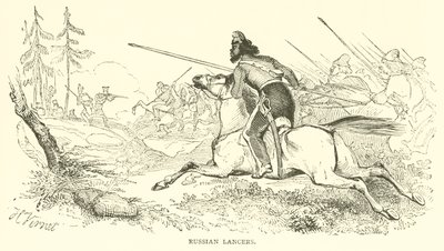 Russian Lancers (rytina) od French School