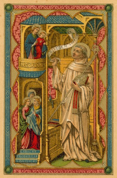 S Bernardus Abbas Claravallis od French School