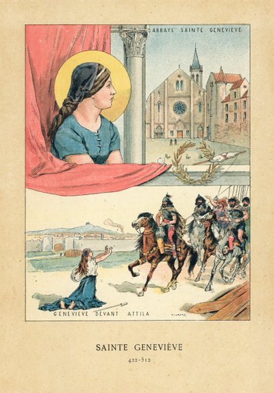 Svatá Genevieve od French School