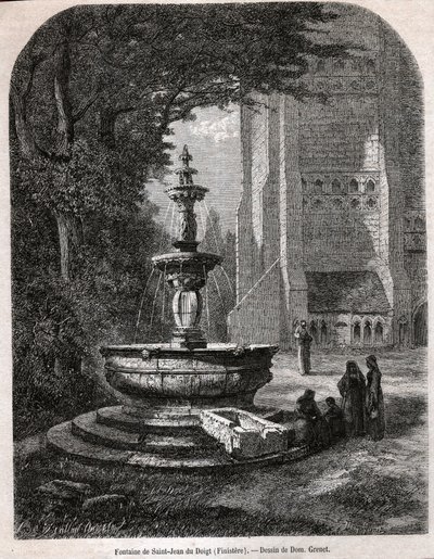 Svatý Jan z prstu. (rytina, cca 1850) od French School
