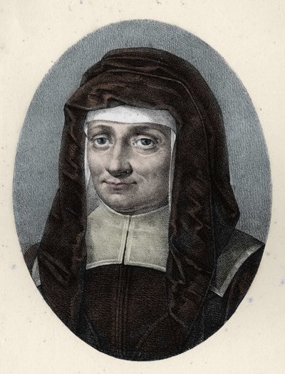 Saint Louise de Marillac, vdova po Antoine le Gras (1591 - 1660). od French School