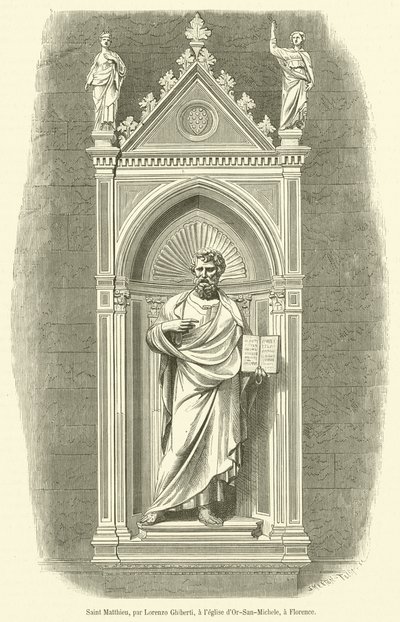 Saint Matthieu (rytina) od French School