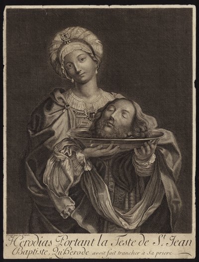 Salome nesoucí na talíři hlavu svatého Jana Křtitele od French School