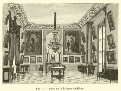 Salon vévodkyně z Orleansu od French School