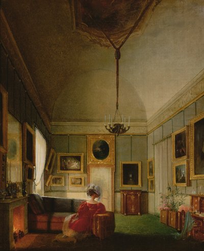 Salon of Hortense de Beauharnais (1783-1837) v Arenenbergu od French School