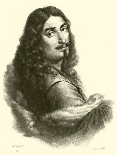 Salvator Rosa, portrét (rytina) od French School