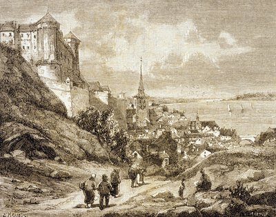 Saumur, Francie (rytina) od French School