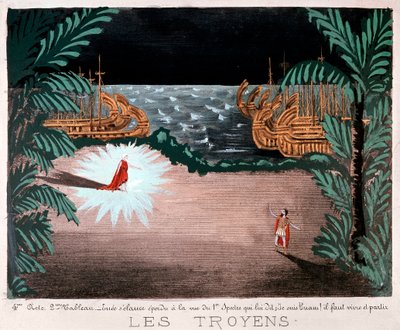 Scéna z Les Troyens, od Hectora Berlioze, 1890 od French School