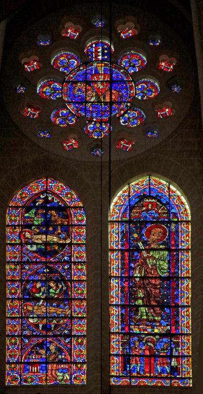 Scény týkající se smrti svatého Vincenta; Svatý Pavel; montfortský rytíř v růži (w110) od French School