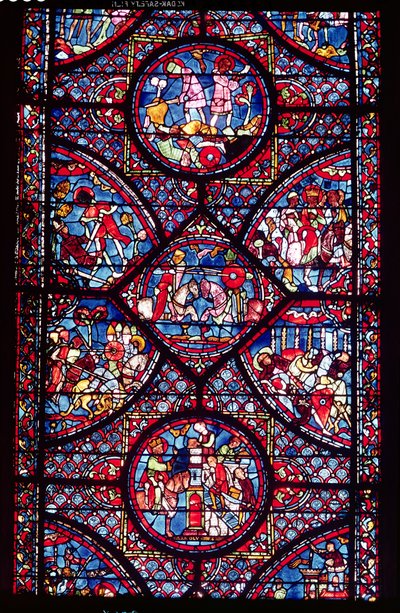 Scény ze života Karla Velikého (747-814) z ambulantní služby, c.1215-25 (viz také 182938) od French School