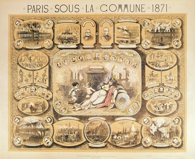Scény z Pařížské komuny, 1871 od French School