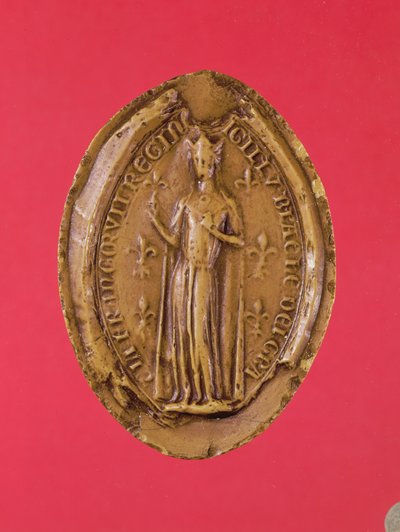 Pečeť Blanche de Castille (1188-1252) (vosk) od French School