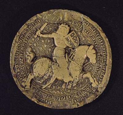 Pečeť Ludvíka I. z Anjou (1339-84), král sicilský, 1383 od French School