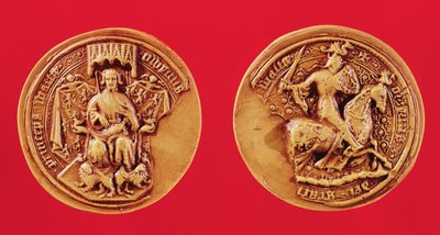 Seal of Owain, princ z Walesu od French School