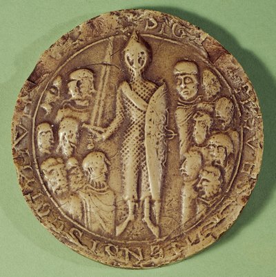 Pečeť obce Soissons, 1228 (vosk) od French School
