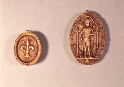Pečeti Markéty de Provence (1221-95) 1284 (vosk) od French School