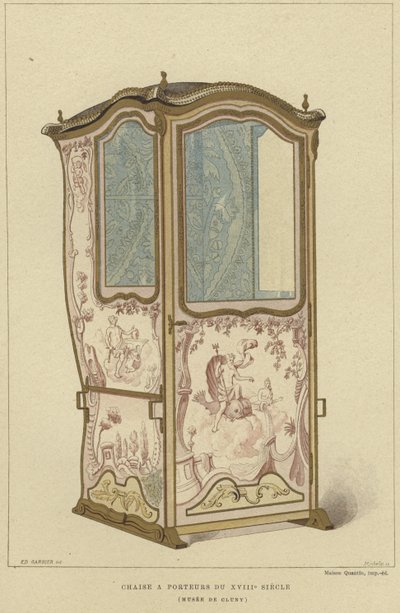 Křeslo sedan, 18. století od French School
